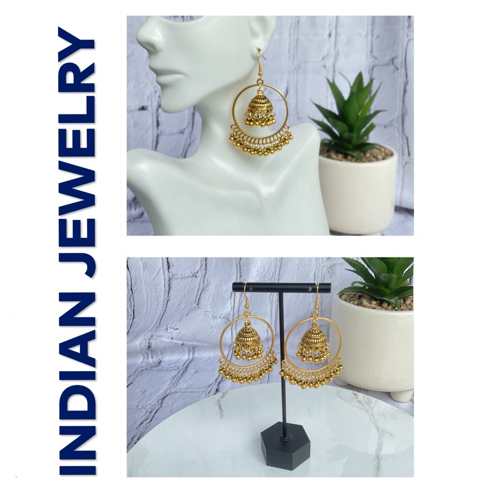 🐘 Indian Tassel Drop Earrings
